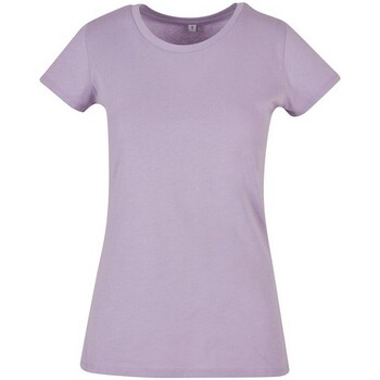 Abbigliamento Donna T-shirts a maniche lunghe Build Your Brand Basic Viola