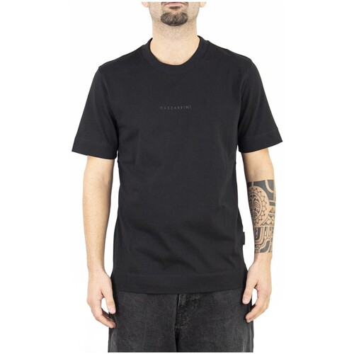 Abbigliamento Uomo T-shirt & Polo Gazzarrini shirt con logo in rilievo Nero