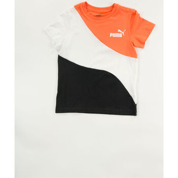 Abbigliamento Bambino T-shirt & Polo Puma T-SHIRT POWER RAGAZZO Arancio