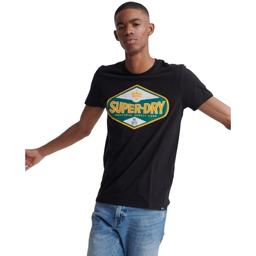 Abbigliamento Uomo T-shirt & Polo Superdry M1010259A Nero