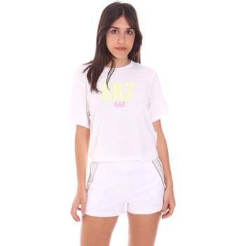 Abbigliamento Donna T-shirt & Polo Ea7 Emporio Armani 3KTT23 TJ1TZ Bianco