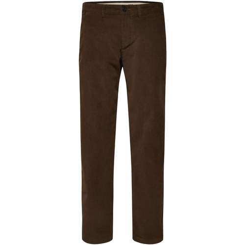 Abbigliamento Uomo Pantaloni Selected Slhstraight-Miles 196 Cord Pants W Noos Marrone