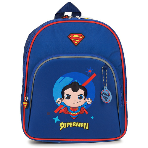 Borse Bambino Cartelle Back To School SUPER FRIENDS SUPERMAN 25 CM Blu
