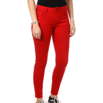 Abbigliamento Donna Jeans skynny Monday Premium LW-260-K Rosso