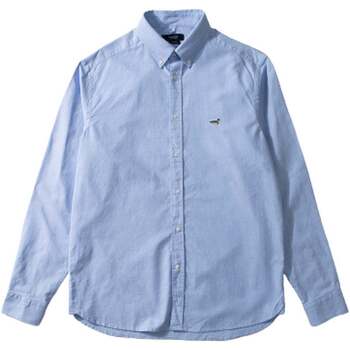 Abbigliamento Uomo Camicie maniche lunghe Edmmond Studios Bd Shirt Duck Edition Oxford Ns Blu