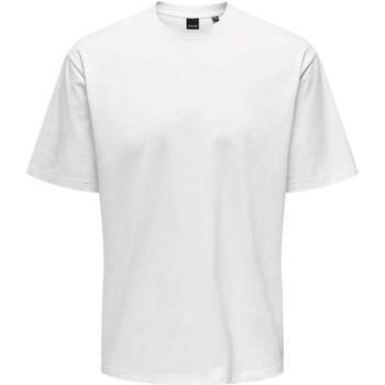 Abbigliamento Uomo T-shirt maniche corte Only & Sons  shirt Uomo Bianco