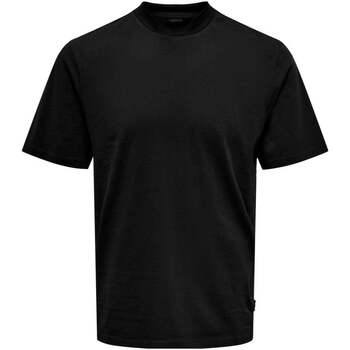 Abbigliamento Uomo T-shirt maniche corte Only & Sons  shirt Uomo Nero