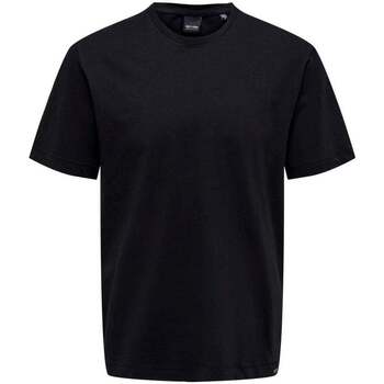 Abbigliamento Uomo T-shirt maniche corte Only & Sons  shirt Uomo Nero