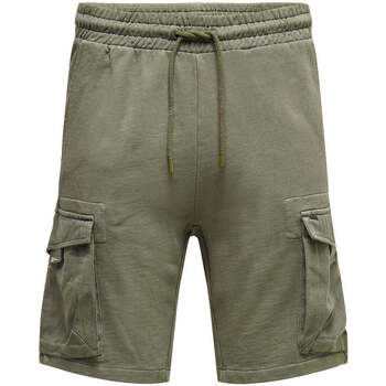 Abbigliamento Uomo Shorts / Bermuda Only & Sons  Onsnicky Life Sweat Shorts Nf9126 Verde