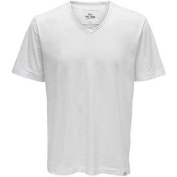 Abbigliamento Uomo T-shirt maniche corte Only & Sons  shirt Uomo Bianco