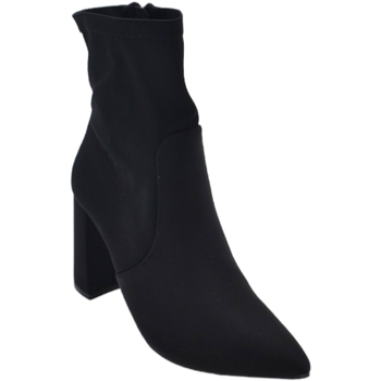 Scarpe Donna Tronchetti Malu Shoes Stivaletti tronchetti donna a punta licra effetto calza nero co Nero