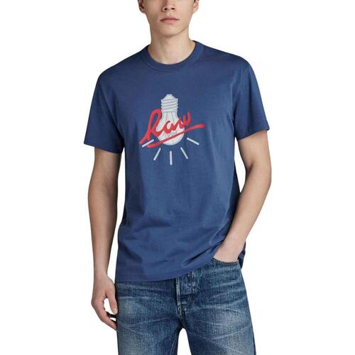 Abbigliamento Uomo T-shirt maniche corte G-Star Raw  Blu