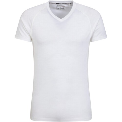 Abbigliamento Uomo T-shirts a maniche lunghe Mountain Warehouse Summit Bianco