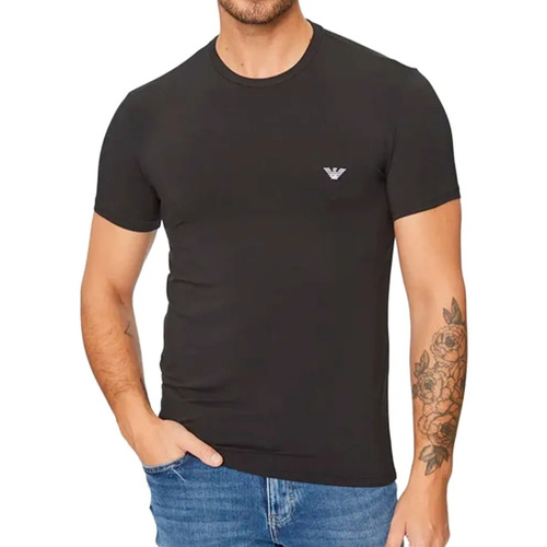 Abbigliamento Uomo T-shirt maniche corte Emporio Armani eagle Nero