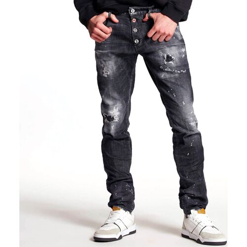 Abbigliamento Uomo Jeans Dsquared PAC-MAN BLACK WASH COOL GUY JEANS Nero