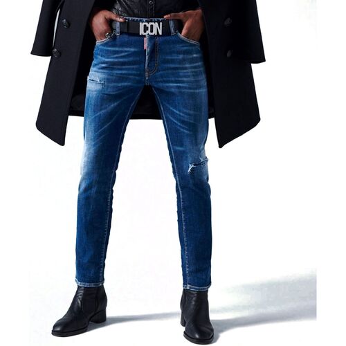 Abbigliamento Uomo Jeans Dsquared ICON DARK WASH SKATER JEANS Blu