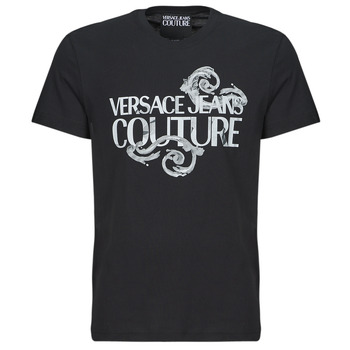 Abbigliamento Uomo T-shirt maniche corte Versace Jeans Couture 76GAHG00 Nero