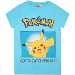 Abbigliamento Unisex bambino T-shirt maniche corte Pokemon Gotta Catch 'Em All! Blu