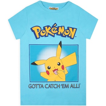 Abbigliamento Unisex bambino T-shirt maniche corte Pokemon  Blu
