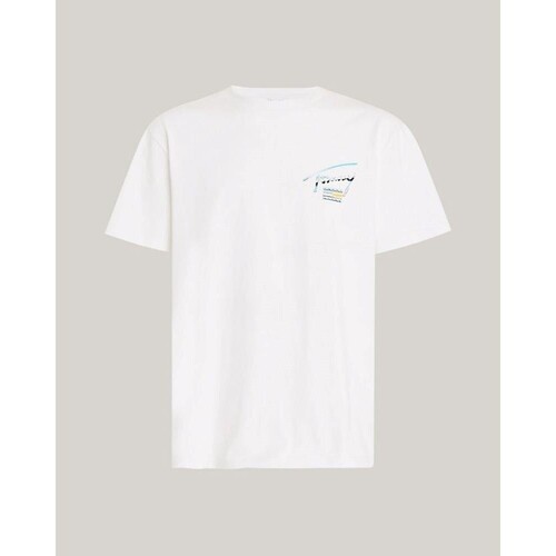 Abbigliamento Uomo T-shirt maniche corte Tommy Hilfiger DM0DM18283 Bianco