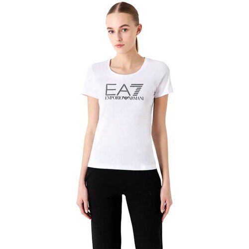 Abbigliamento Donna T-shirt maniche corte Emporio Armani EA7 T-shirt Donna Logo Series Bianco