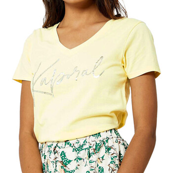 Abbigliamento Donna T-shirt maniche corte Kaporal JAYONE23W11 Giallo