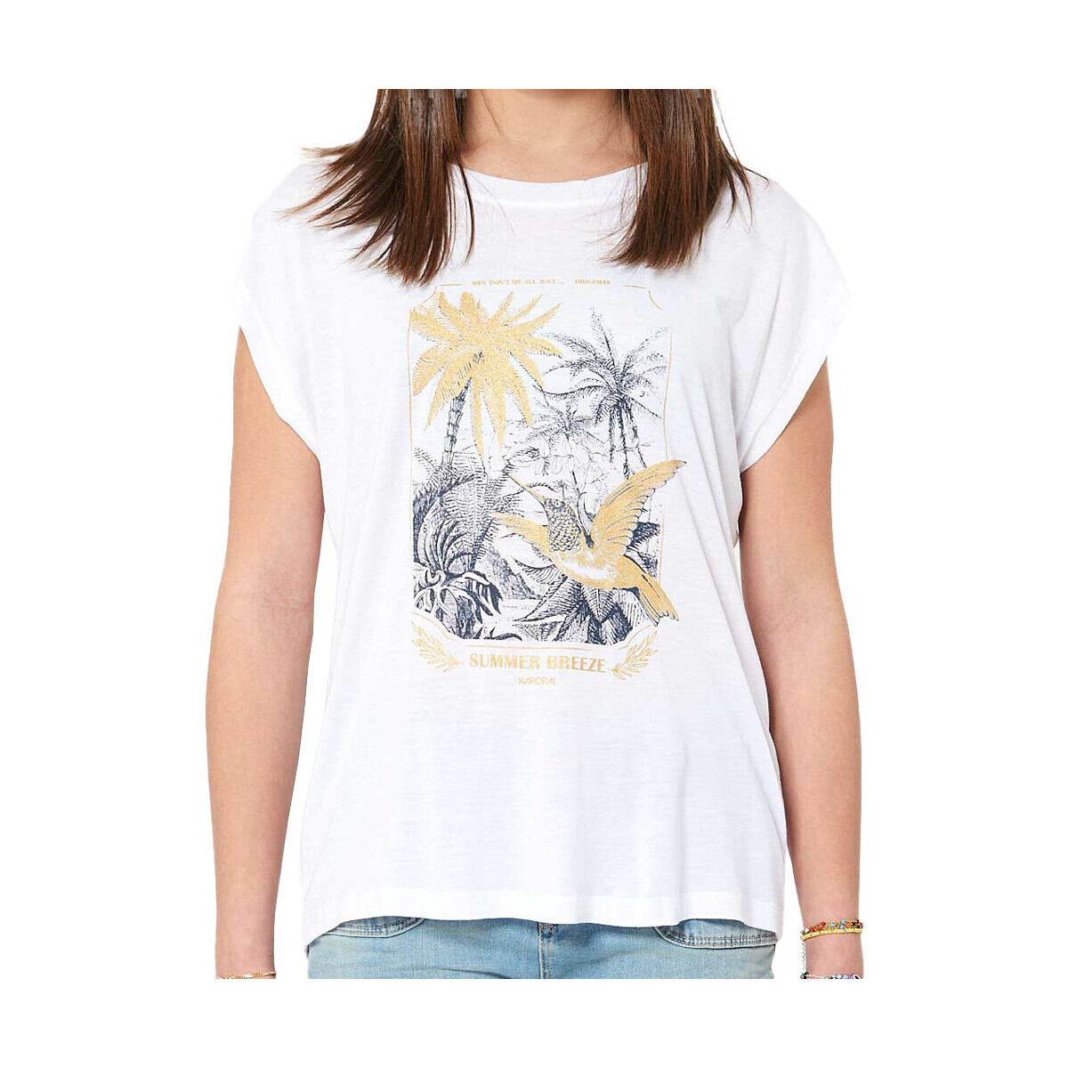 Abbigliamento Bambina T-shirt & Polo Kaporal FRILE23G11 Bianco