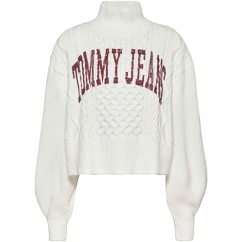 Abbigliamento Donna Maglioni Tommy Jeans DW0DW14273 Bianco