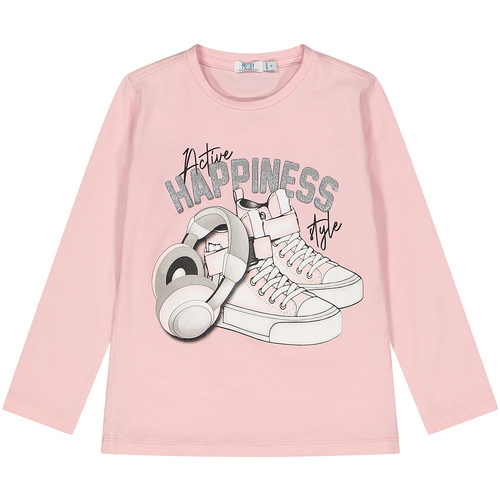 Abbigliamento Unisex bambino T-shirts a maniche lunghe Melby 72C0675 Rosa