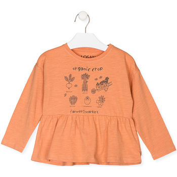 Abbigliamento Unisex bambino T-shirts a maniche lunghe Losan 226-1021AL Arancio