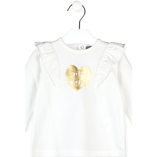 Abbigliamento Unisex bambino T-shirts a maniche lunghe Losan 228-1790AL Bianco