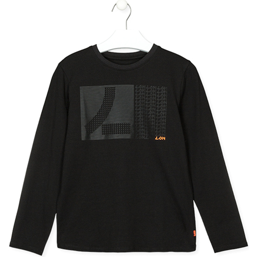 Abbigliamento Unisex bambino T-shirts a maniche lunghe Losan 22F-1006AL Nero