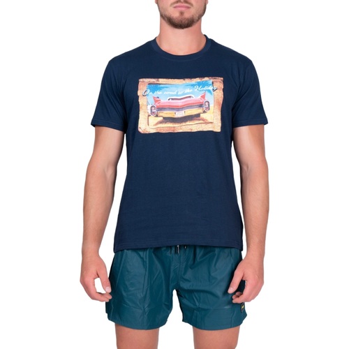 Abbigliamento Uomo T-shirt & Polo F * * K F22-2509BL Blu