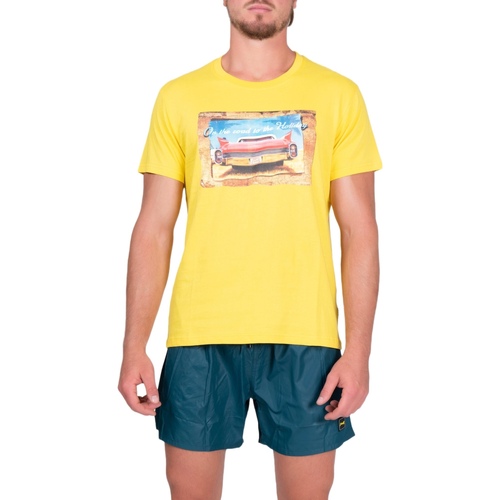 Abbigliamento Uomo T-shirt & Polo F * * K F22-2509GL Giallo