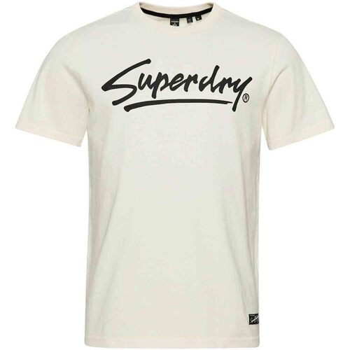 Abbigliamento Uomo T-shirt & Polo Superdry M1011401A Bianco