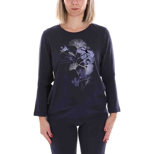 Abbigliamento Donna T-shirts a maniche lunghe Key Up 5S312 0001 Blu