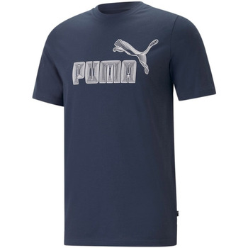 Abbigliamento Uomo T-shirt & Polo Puma 674473 Blu