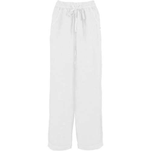 Abbigliamento Donna Pantaloni Yes Zee P398 XK00 Bianco