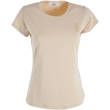 Abbigliamento Donna T-shirt & Polo Yes Zee T257 S700 Beige