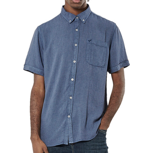 Abbigliamento Uomo Camicie maniche corte Kaporal MAYOE23M41 Blu