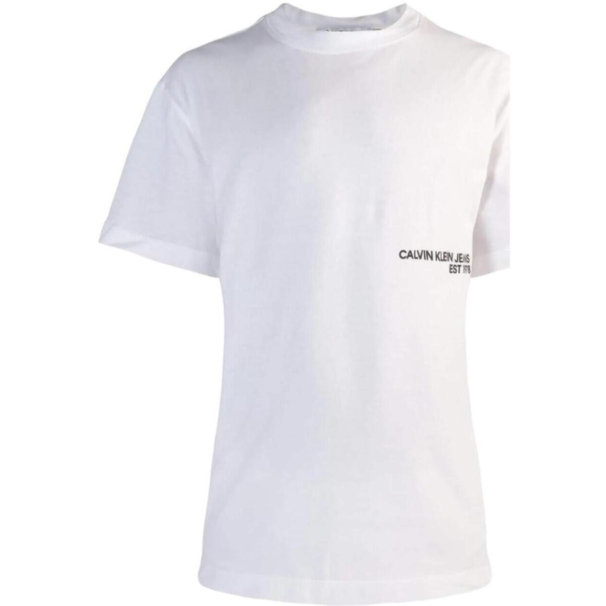Abbigliamento Uomo T-shirt maniche corte Calvin Klein Jeans  Bianco