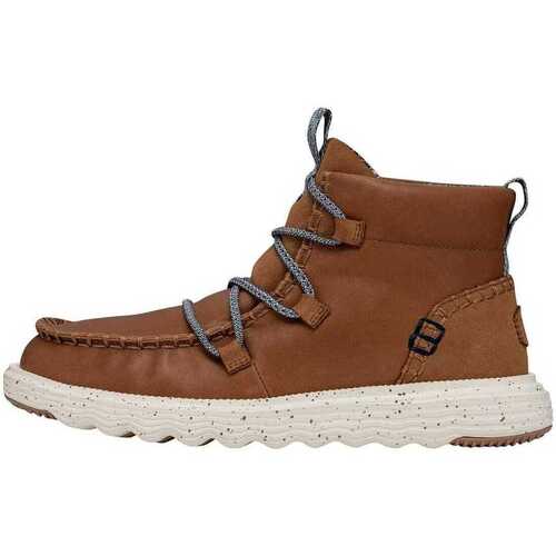 Scarpe Donna Stivaletti HEY DUDE REYES BOOT LEATHER WMN TABACCO BROWN Marrone