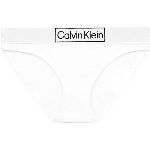 Biancheria Intima Donna Slip Calvin Klein Jeans 000QF6775E Bianco
