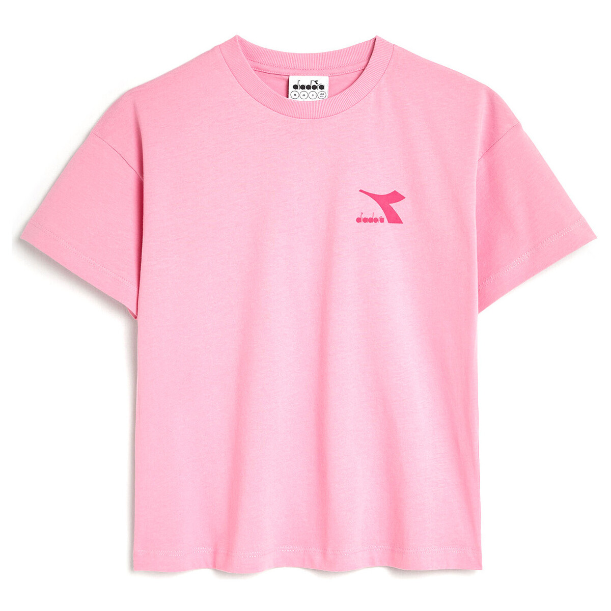 Abbigliamento Unisex bambino T-shirt maniche corte Diadora 102178265 Rosa