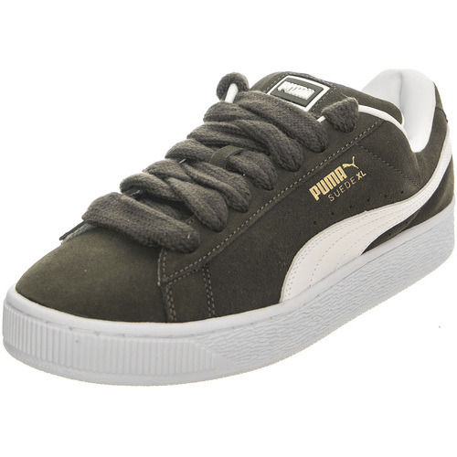 Scarpe Uomo Sneakers Puma Suede XL Green Shoes Verde