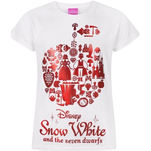 Abbigliamento Unisex bambino T-shirt maniche corte Snow White And The Seven Dwarfs NS7388 Rosso