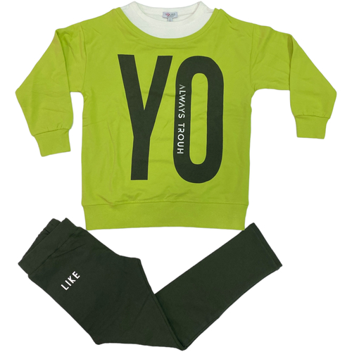 Abbigliamento Bambina Tuta Yours ATRMPN-43116 Verde