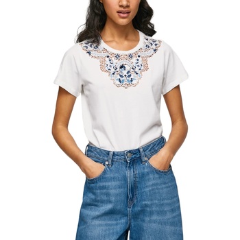 Abbigliamento Donna T-shirt & Polo Pepe jeans PL505428 Bianco