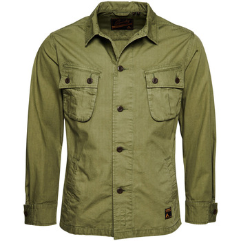 Abbigliamento Uomo Camicie maniche lunghe Superdry M4010613A Verde