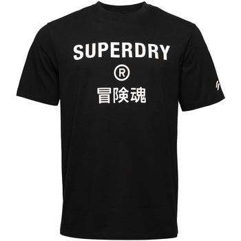 Abbigliamento Uomo T-shirt & Polo Superdry M1011656A Nero